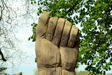 Holzfigur im Rombergpark (Dortmund)